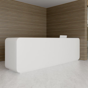 Custom Meja Resepsionis Desain Interior