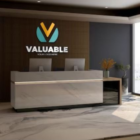 Jasa Custom Meja Resepsionis