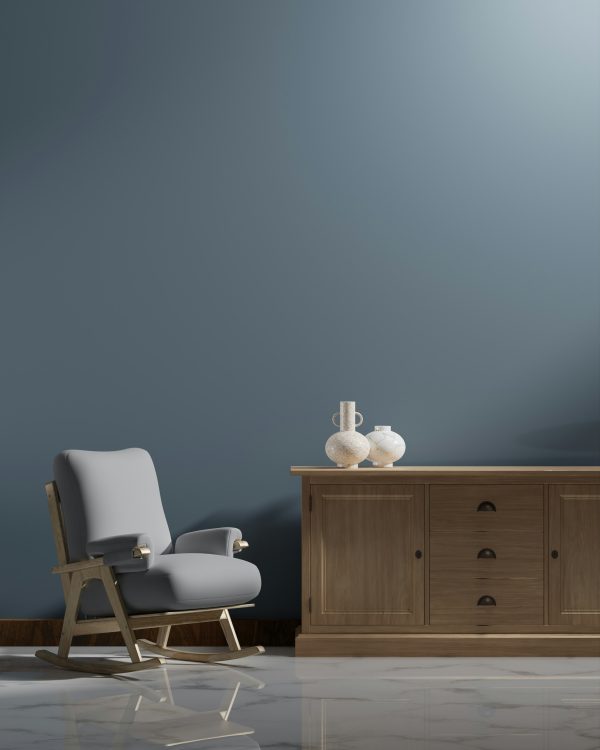 Credenza kantor kayu solid minimalis untuk penyimpanan berkas dan ruang kerja eksekutif